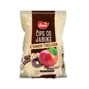 Čips od jabuke – s tamnom čokoladom
